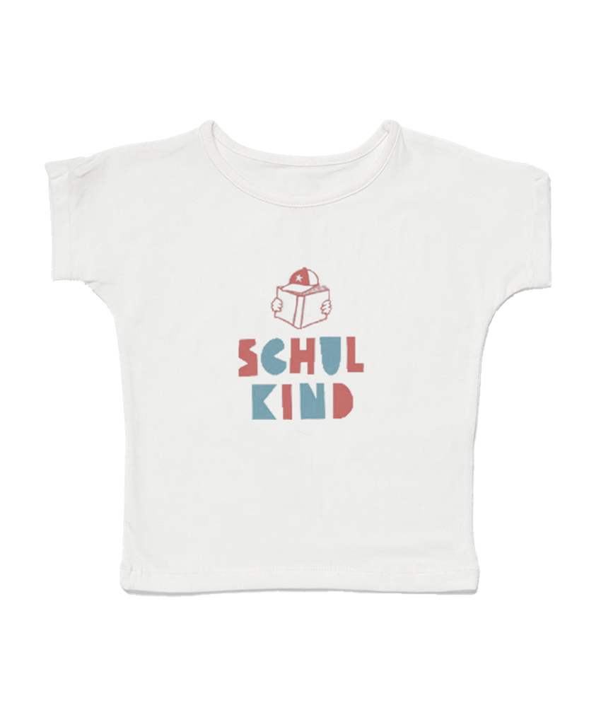 T-Shirt "Schulkind" in offwhite